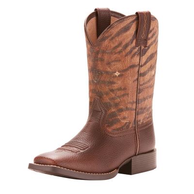 Ariat Western: Quickdraw Botas Western Niños - Cafe (AEVMW2153)